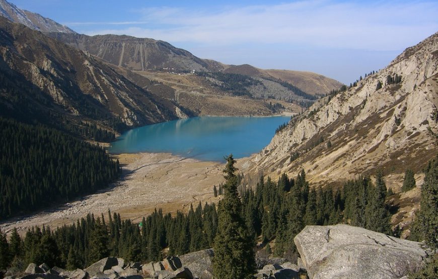 Big Almaty lake and the Falcony nursery “Sunkar”